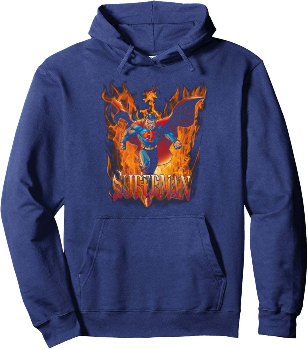 Superman Through the Fire Pullover Hoodie