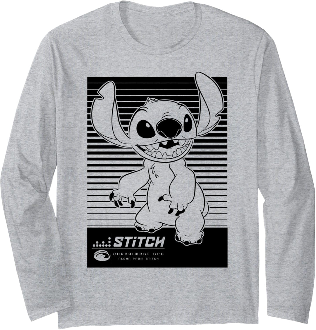 Disney Lilo & Stitch Experiment 626 Poster Langarmshirt