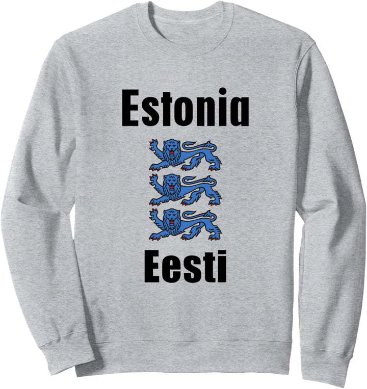 Eesti Estonia National Emblem Souvenir Proud Estonian Roots Sweatshirt