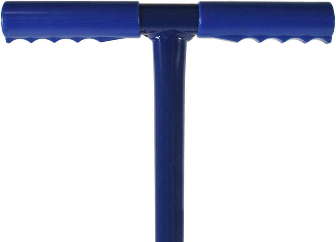 HELO Erdstampfer Betonstampfer aus Stahl 12 kg mit 2-Hand T-Griff, Handstampfer zum Verdichten mit 2