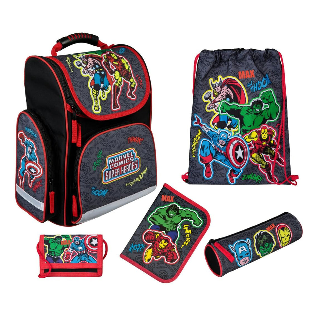 Undercover Schulranzen Set 1. Klasse - Personalisierter Inhalt mit Name - Schultasche Jungen Mädchen