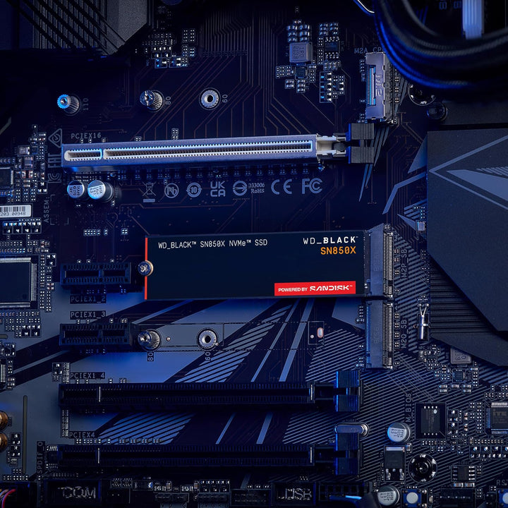 WD_BLACK SN850X NVMe SSD 4 TB interne SSD (Gaming Speicher, PCIe Gen4-Technologie, Lesen 7.300 MB/s,