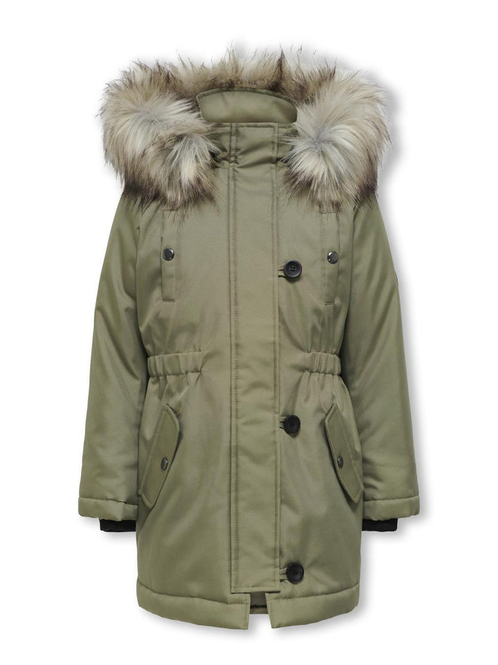 ONLY Girl Langer Parka KOGIRIS Langer Parka 116 Aloe, 116 Aloe