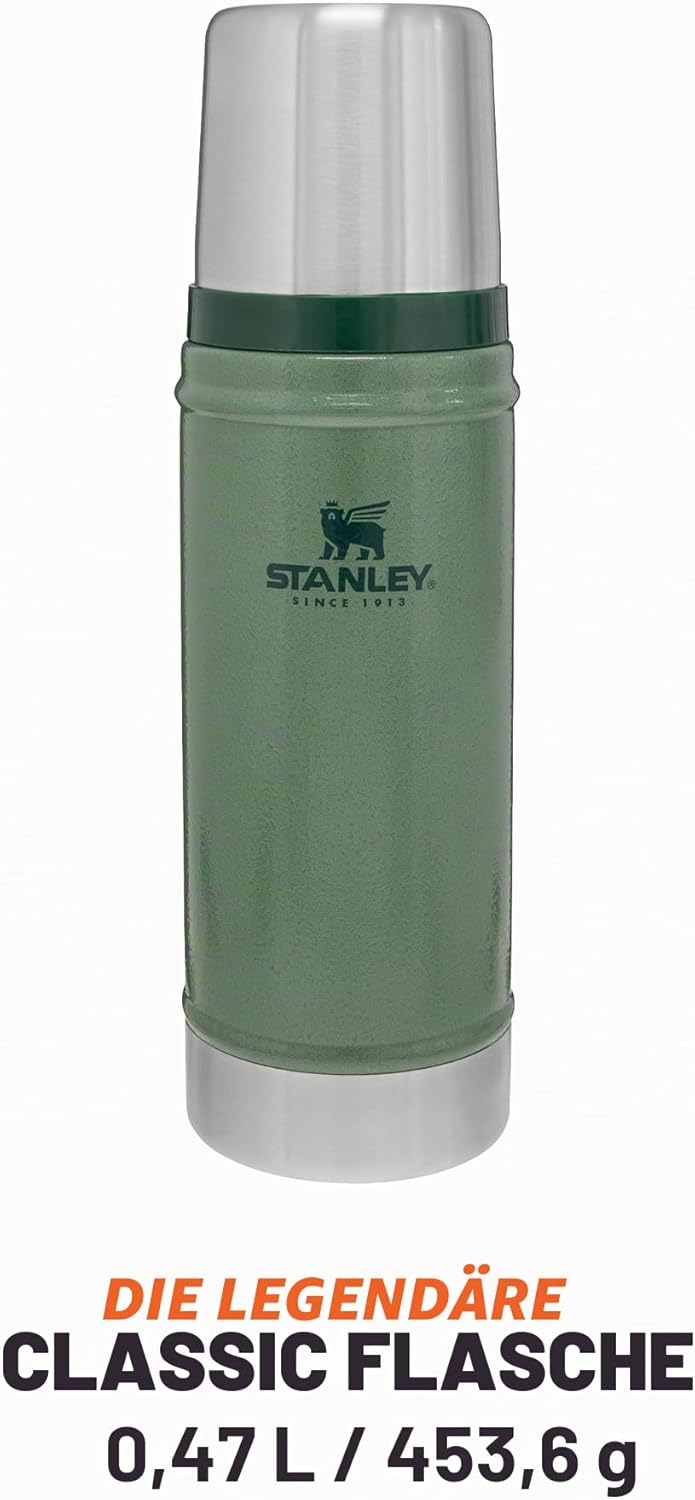 Stanley 1913 Classic Legendary Thermosflasche 473 ml - Thermos Hält 15 Stunden Heiss Oder Kalt - Ede