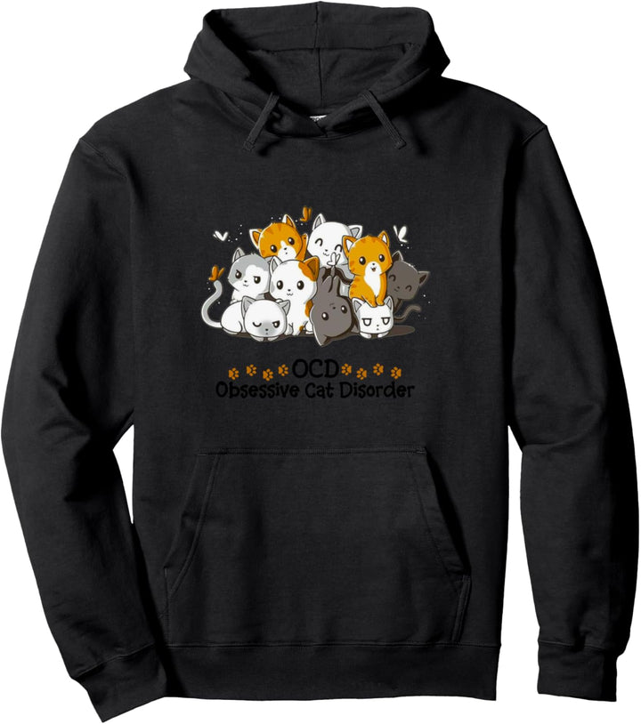 Cats Butterfly Kitten Kitty Cute Cool Funny Cat Lovers Pullover Hoodie