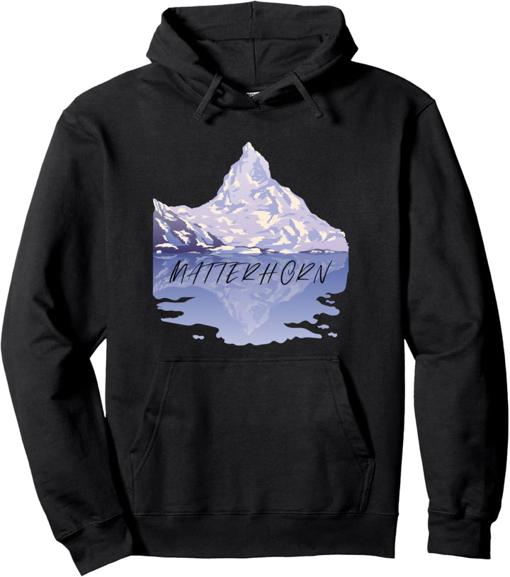 Schweiz Zermatt Matterhorn Alpen Berg Lustiges Berg Wander Pullover Hoodie