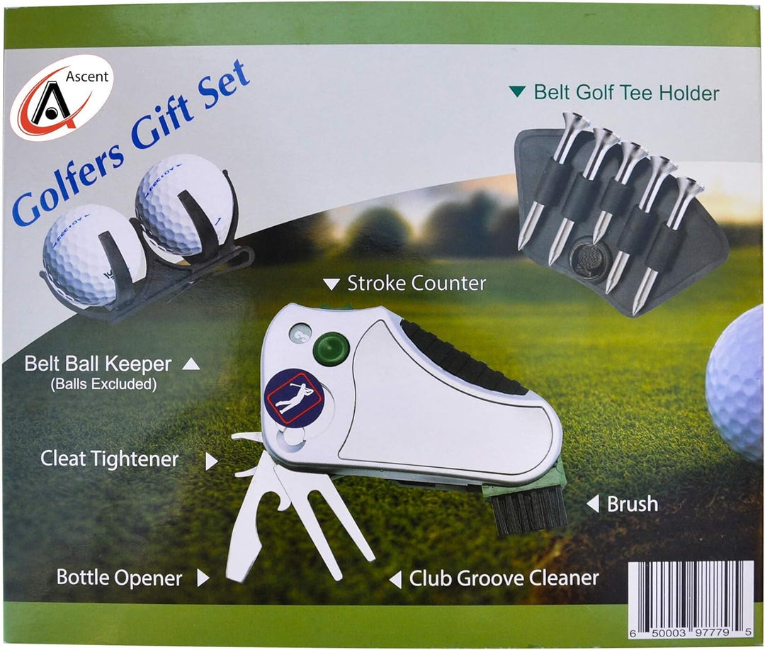 GOLFER 's Best Golf Geschenk Set: Werkzeug Reparatur - Stroke Zähler, Pitchgabel, Klampe Spanner, Cl