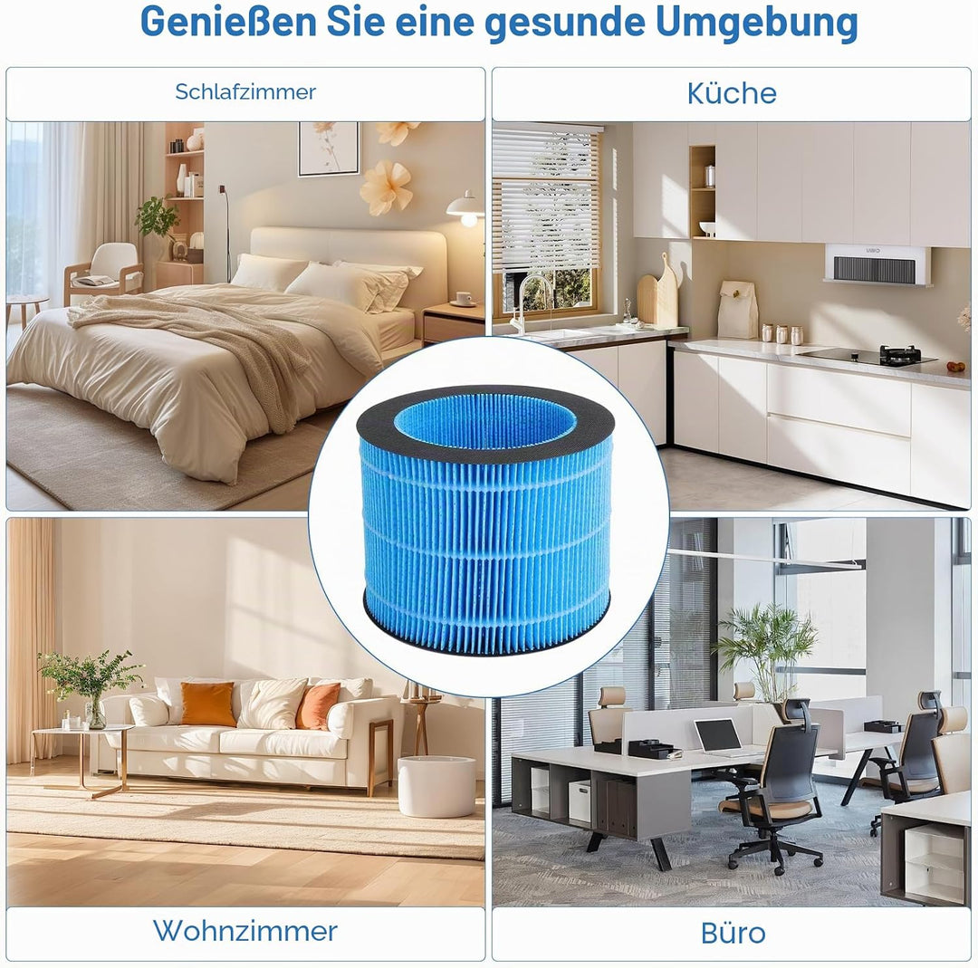 Ersatzfilter Filter Luftfilter Kompatibel mit Philips HU3918, HU3916, HU3915, HU2718, HU2716 Luftbef