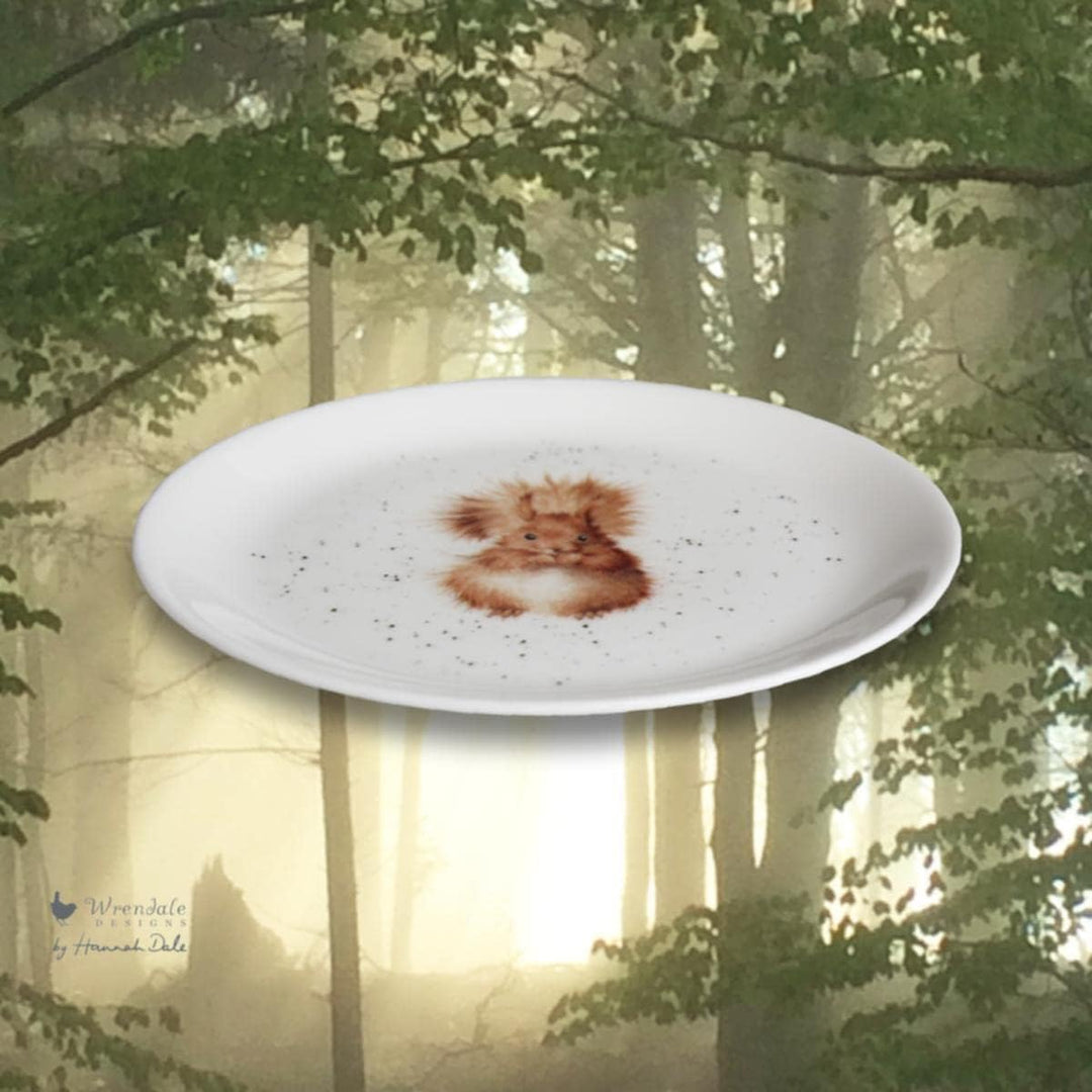 Wrendale Designs Porzellan-Kuchenteller Eichhörnchen ca. 20,5 cm D Frühstück Kaffee Kuchen Nachtisch