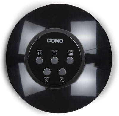 DOMO DO8124 Säulenventilator - 3 Modi + 3 Geschwindigkeiten - 96 cm Höhe digital, Schwarz