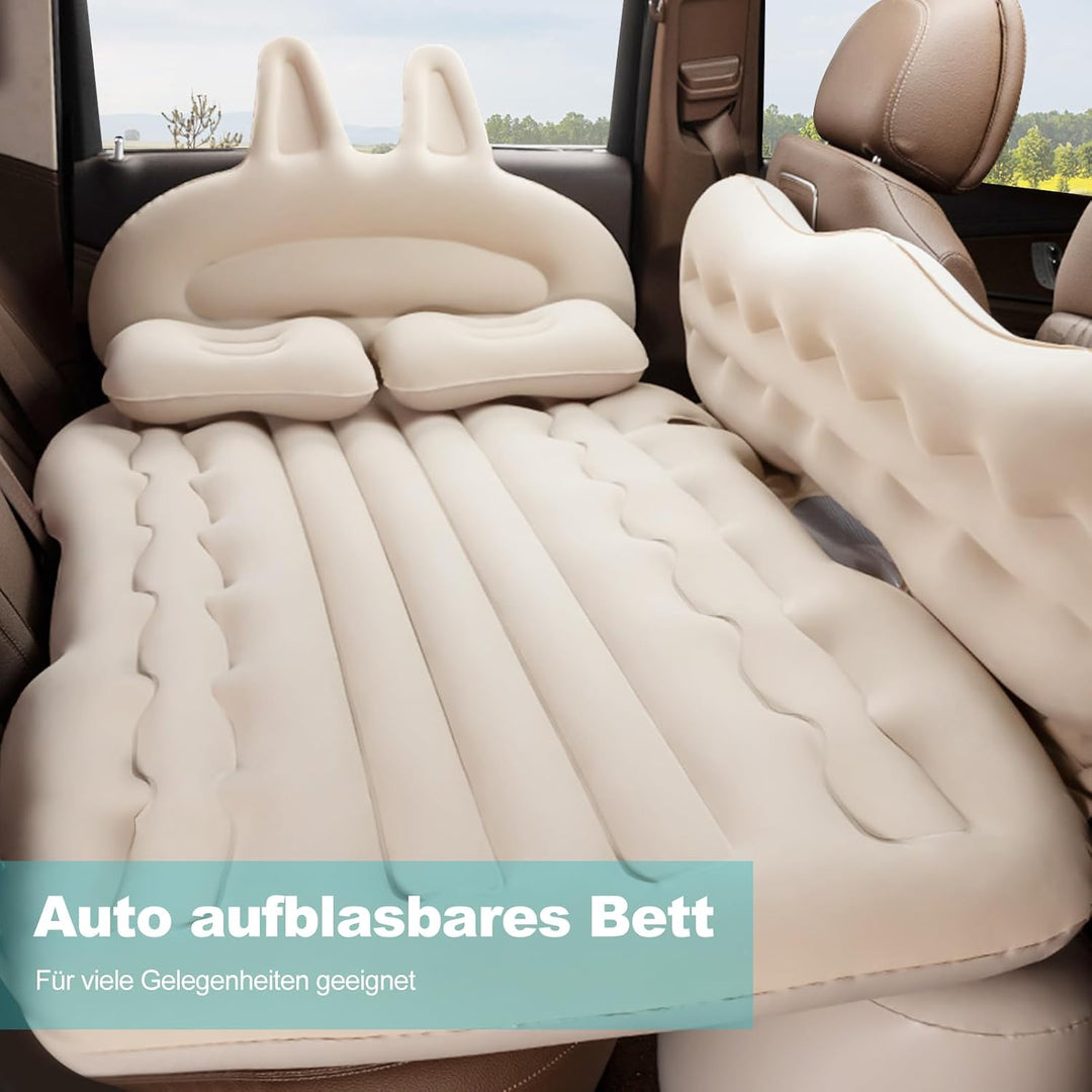 Ergocar Auto Luftmatratze Camping Matratze Aufblasbar 2 Personen mit Kissen Luftmatratze SUV MPV Auf