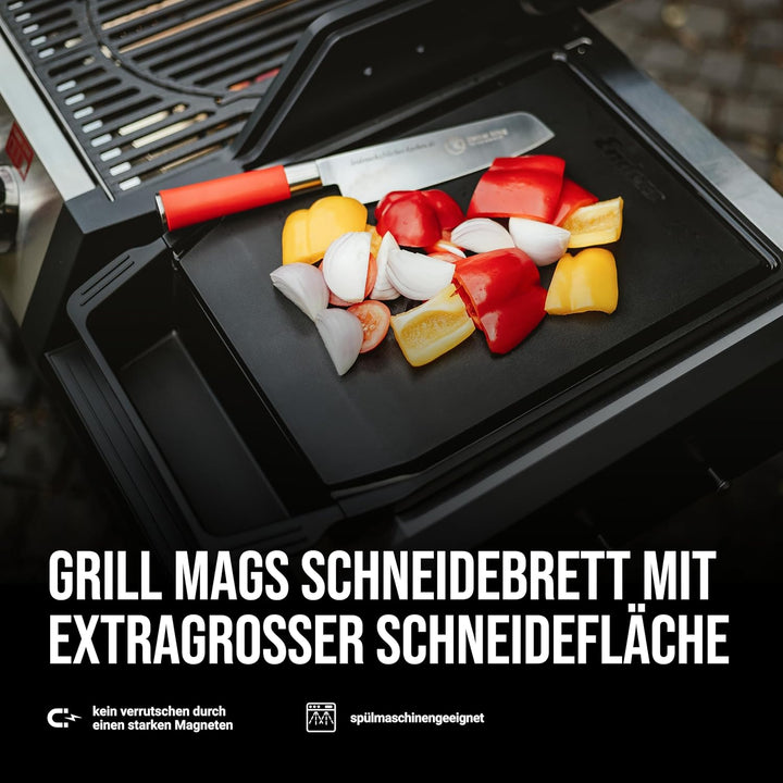 Enders® Grill MAGS, Schneidebrett, magnetisch, extragrosse Schneidefläche ca. 26x36cm, abnehmbare Au