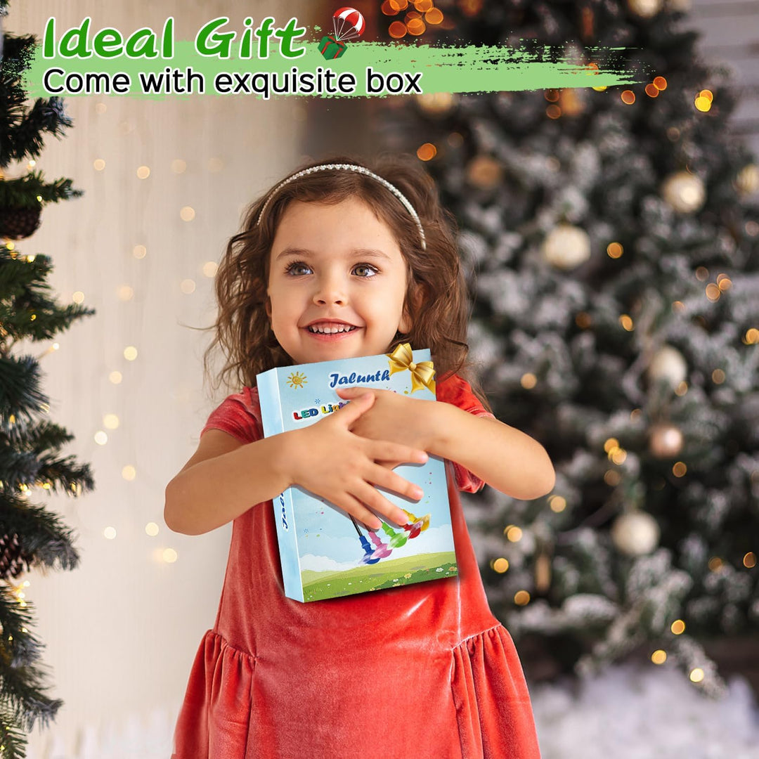 Jalunth Springring Fusskreisel Swing Wheel Outdoor Draussen Garten Strand Blinkt Skip Ball Spielzeug