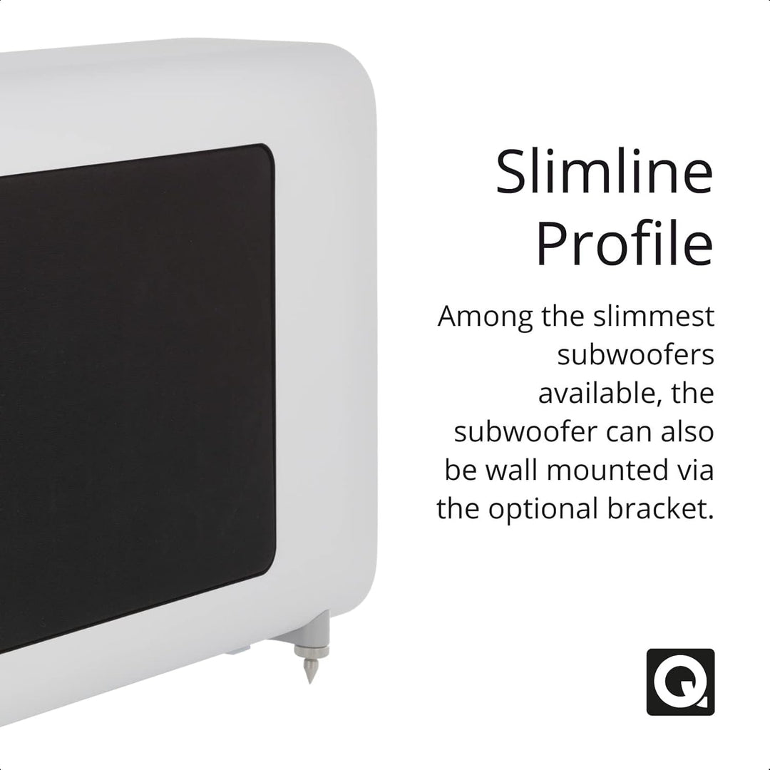 Q Acoustics 3060S Active Subwoofer (Satin White) satin weiss, satin weiss