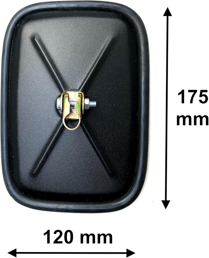 Aussenspiegel Set mit Spiegelhalter für Traktor LKW Bagger universal 2 Varianten 165x410mm oder 180x