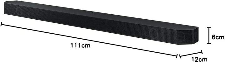 Samsung HW-Q930D/EN Soundbar, 9.1.4ch, 540W, Bluetooth, Wi-Fi, Wireless Subwoofer, Dolby Atmos, Blac