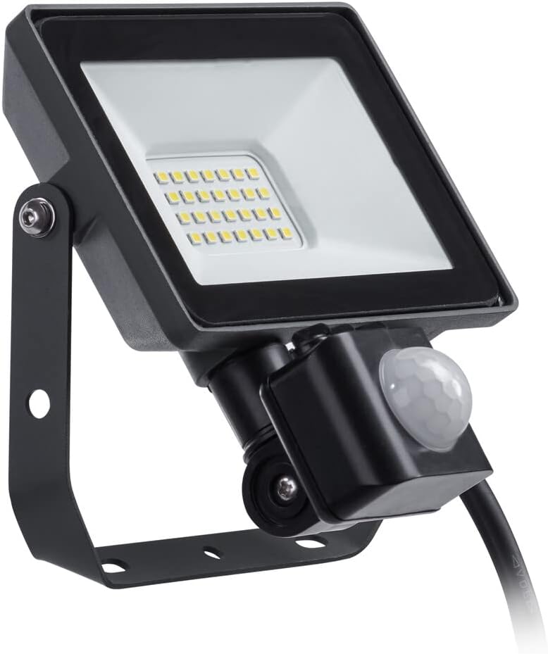 Philips ProjectLine Flutlicht, 20W, 3000K, schwarz, mit Sensor mit Sensor 3000K 20w, mit Sensor 3000