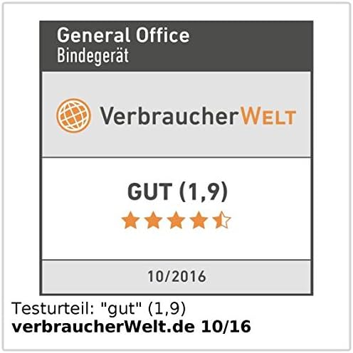 General Office Spiralbindegerät: Profi-Bindegerät: Ringbindung von max. 450 Blatt Papier (Spiralloch
