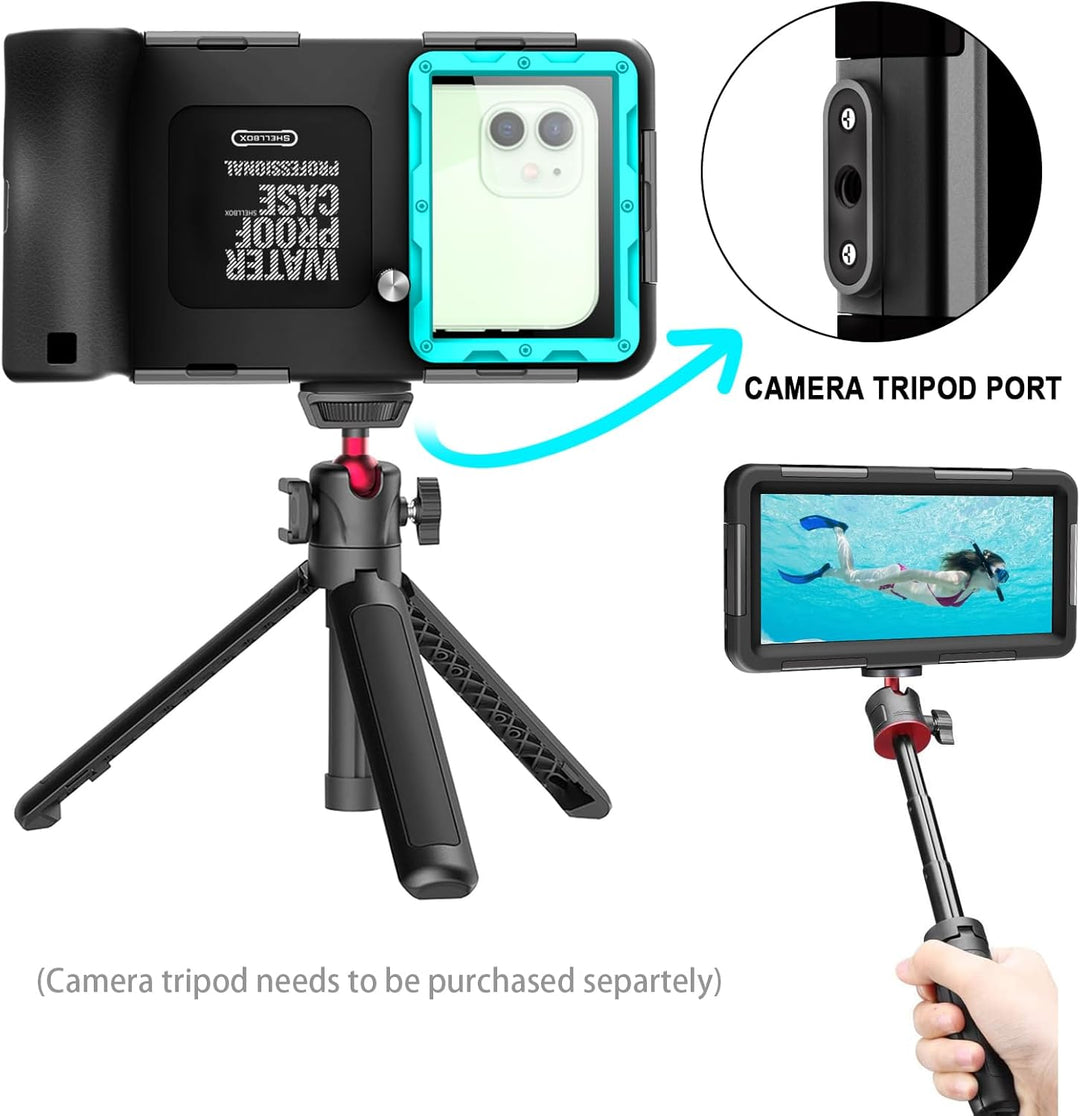 ShellBox wasserdichte Handyhülle 7.0 Zoll Unterwasser Wasserfeste Handy Wasserschutzhülle Handytasch