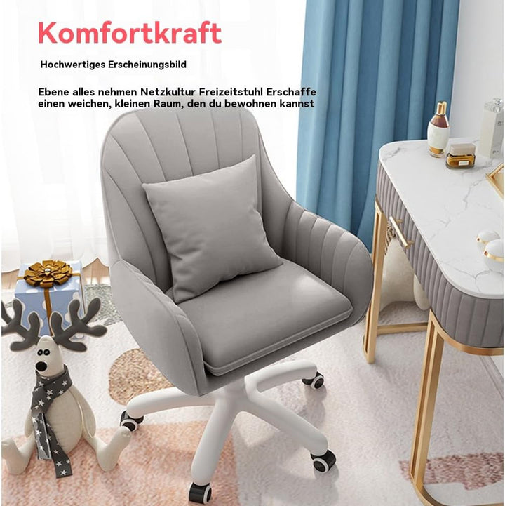 Bürostuhl Stuhl Computerstuhl mit mittelhoher Rückenlehne Gepolsterter moderner Computer-Arbeitsstuh