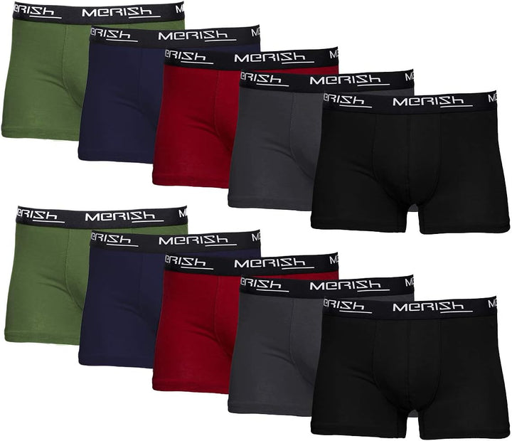 MERISH Boxershorts Herren 8er/12er Pack S-5XL Unterwäsche Unterhosen Männer Men Retroshorts New S 41
