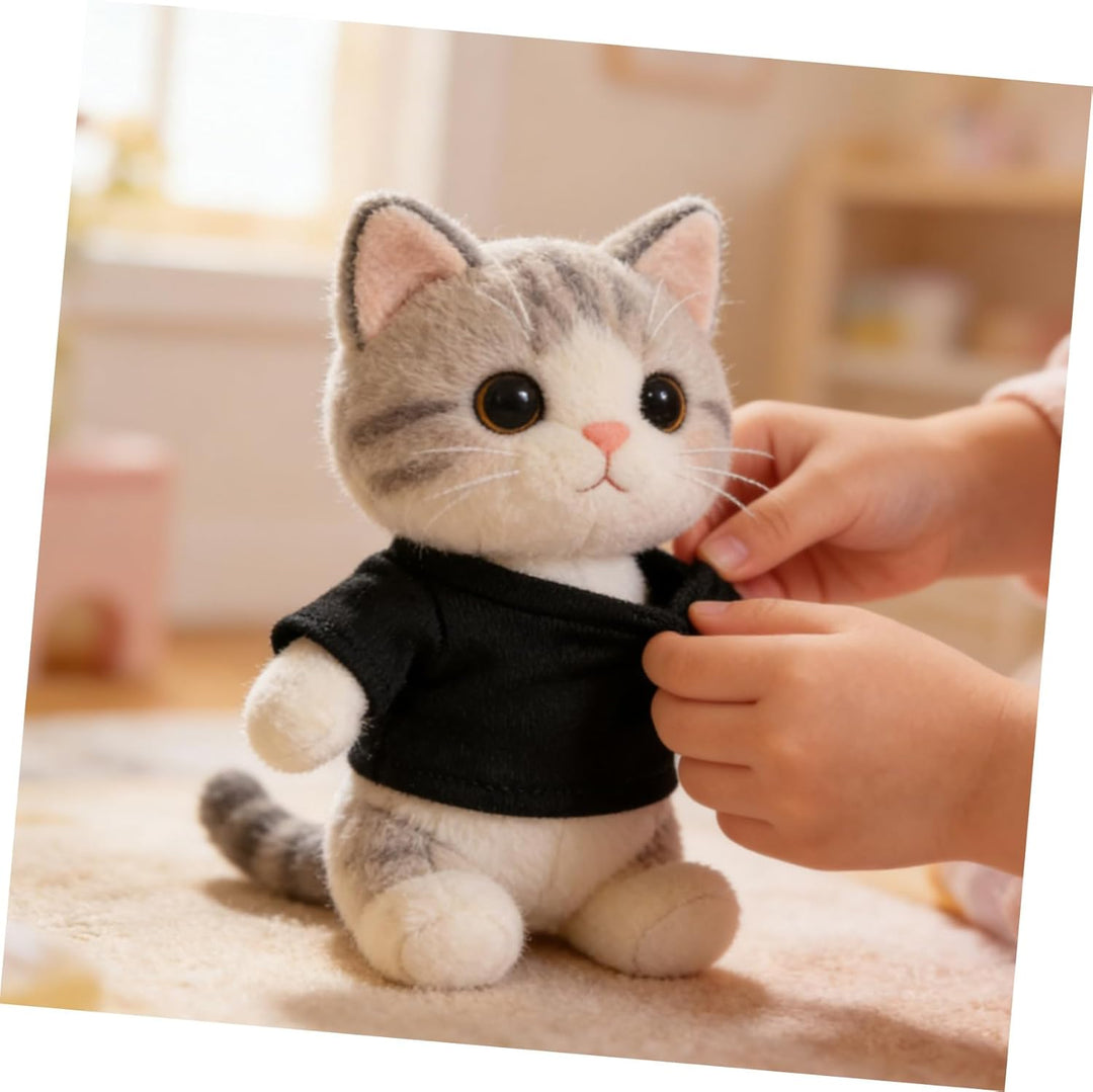 FRCOLOR Kurzarm T-Shirt FüR Stofftiere BäRenhemden Aus Weicher Baumwolle Modisches Puppenkleidungsst