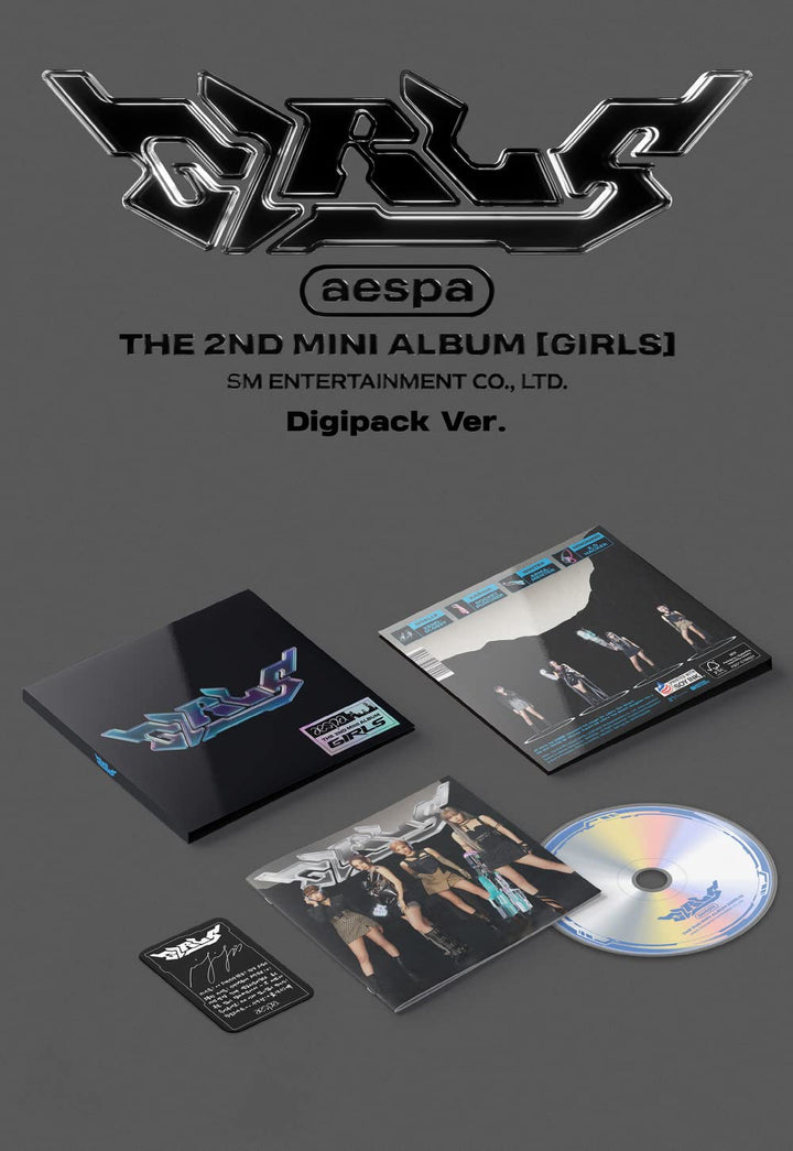 Dreamus aespa - 2nd Mini Album Girls DIGIPACK ver. CD (A+B+C+D+E ver. SET), SMK1455, A+b+c+d+e Ver.