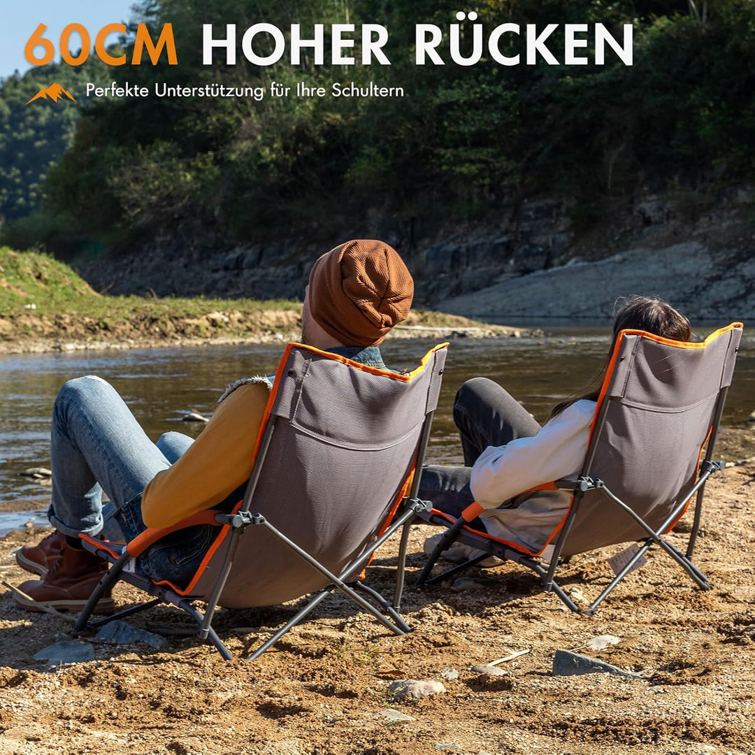 Portal Strandstuhl klappbar leicht Campingstuhl faltbar niedrig atmungsaktives Gewebe Faltstuhl trag