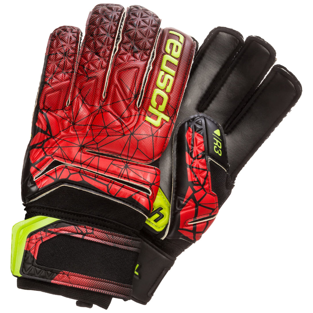 Reusch Herren Fit Control R3 Torwarthandschuhe 9.5 black/fire red, 9.5 black/fire red
