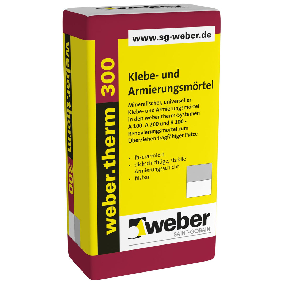 Weber.Therm 300 Klebe- und Armierungsmörtel mineralisch universell grau (1), 1