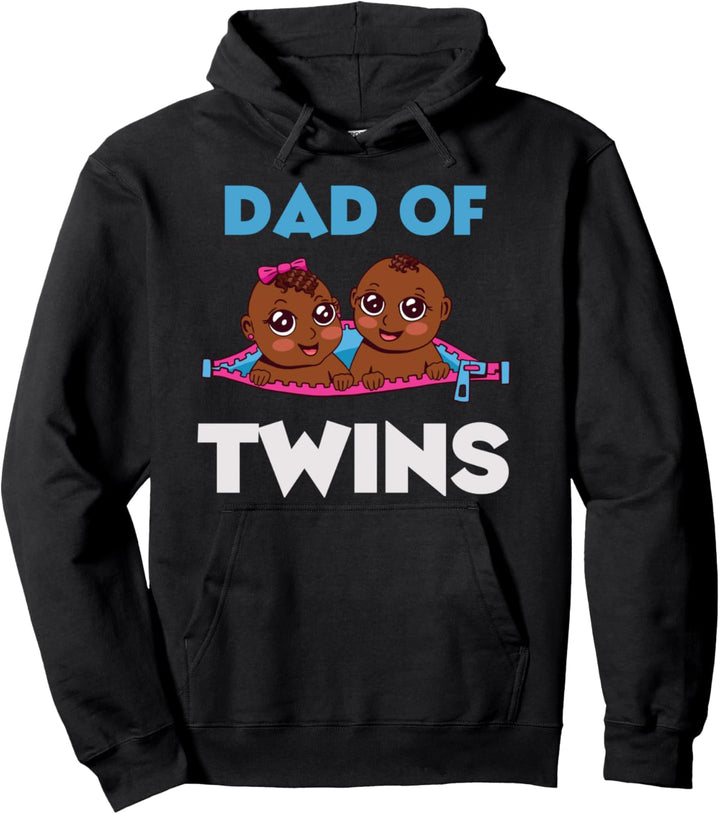 Zwillinge Zwillingsvater Baby Dope Schwarze Babys Pullover Hoodie