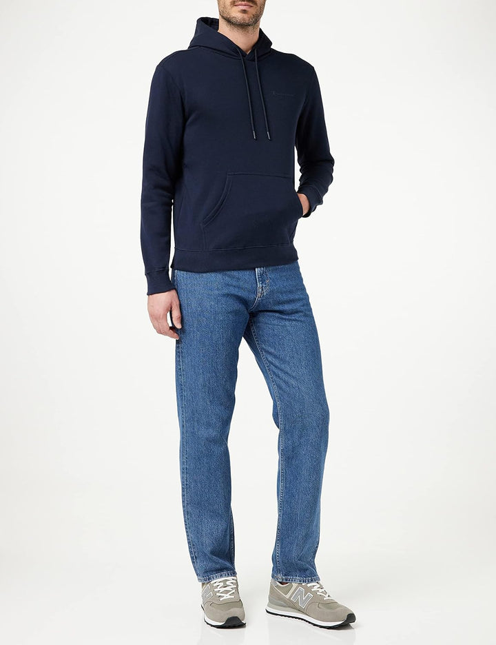 Champion Herren American Classics Small Script Logo Kapuzenpullover S Blau Ton in Ton, S Blau Ton in