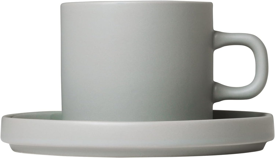 blomus 63911 PILAR Kaffeetassen, Steingut, Grau, 200 ml