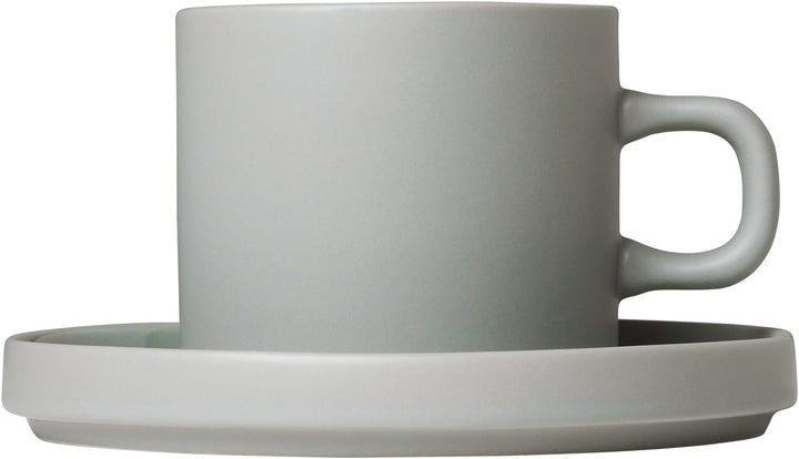 blomus 63911 PILAR Kaffeetassen, Steingut, Grau, 200 ml