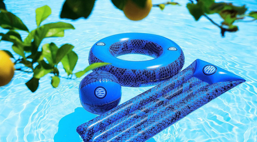 Inter - Luftmatratze - ideal für Meer, Strand, Schwimmbad - für Erwachsene und Kinder - 60 x 175 cm
