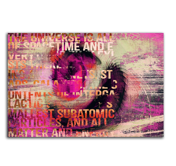 The Universe is a space of Time - Abstraktes Bild auf Leinwand Abstrakt143_cm_dekoratives LeinLeinwa
