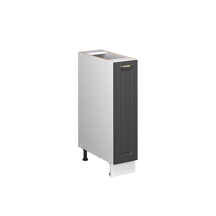 Vicco Apothekerschrank Fame-Line, Anthrazit-Gold Landhaus/Weiss, 20 cm | ohne Arbeitsplatte, zur Kom