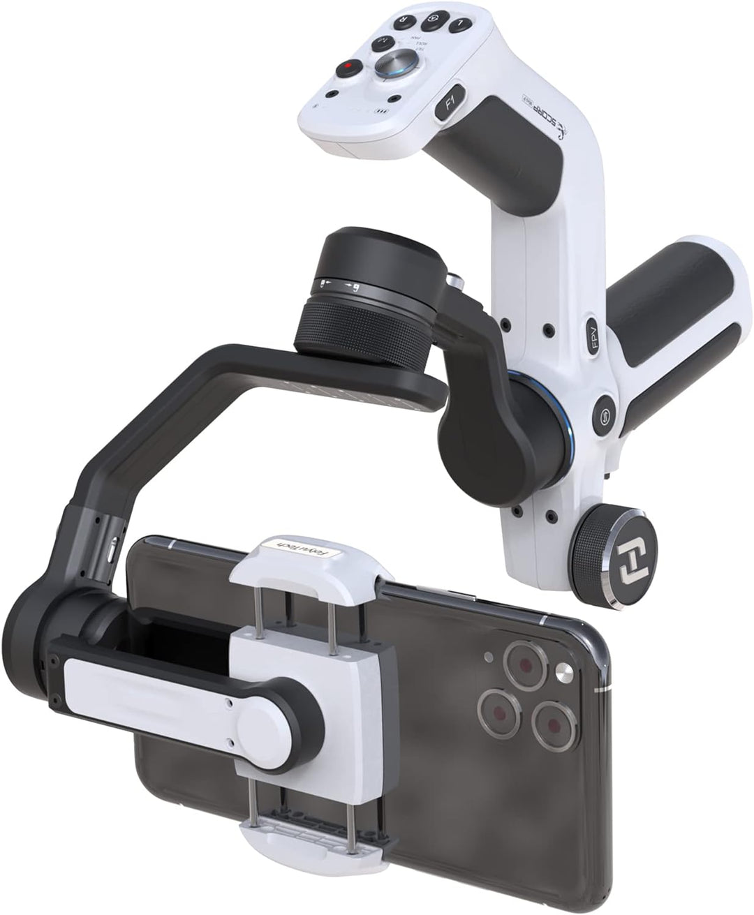 Feiyu [Offiziell] SCORP Mini-P Kit Smartphone Gimbal für Samsung Galaxy S24 Ultra & iPhone 15 Pro Ma
