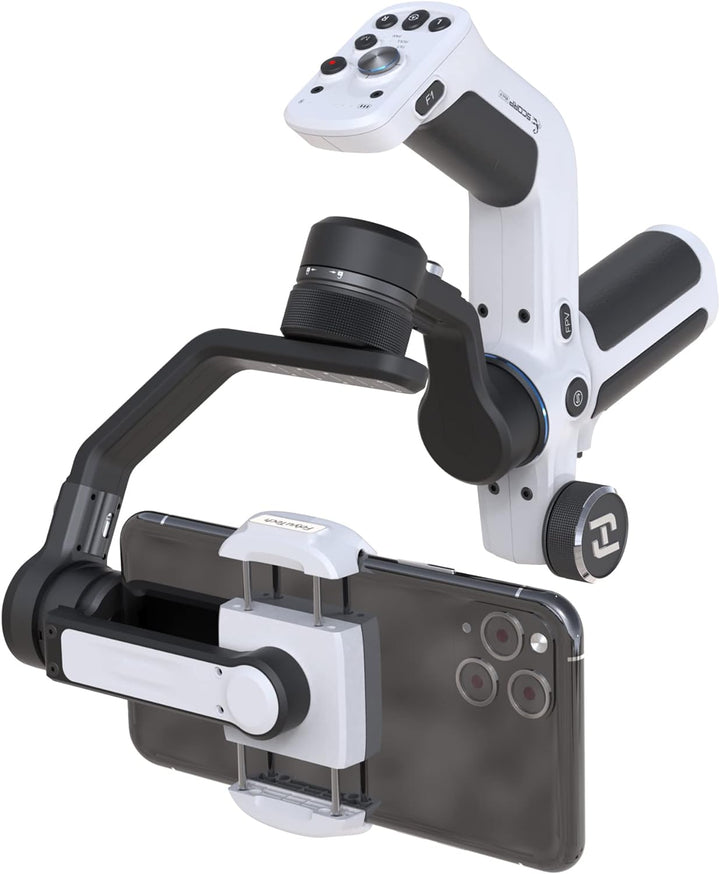 Feiyu [Offiziell] SCORP Mini-P Kit Smartphone Gimbal für Samsung Galaxy S24 Ultra & iPhone 15 Pro Ma