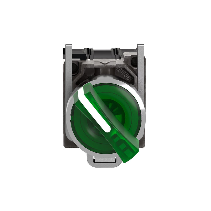SEL.LUM.LED 230V NA+NC VERDE Schwarz 2 positions x, Schwarz 2 positions x