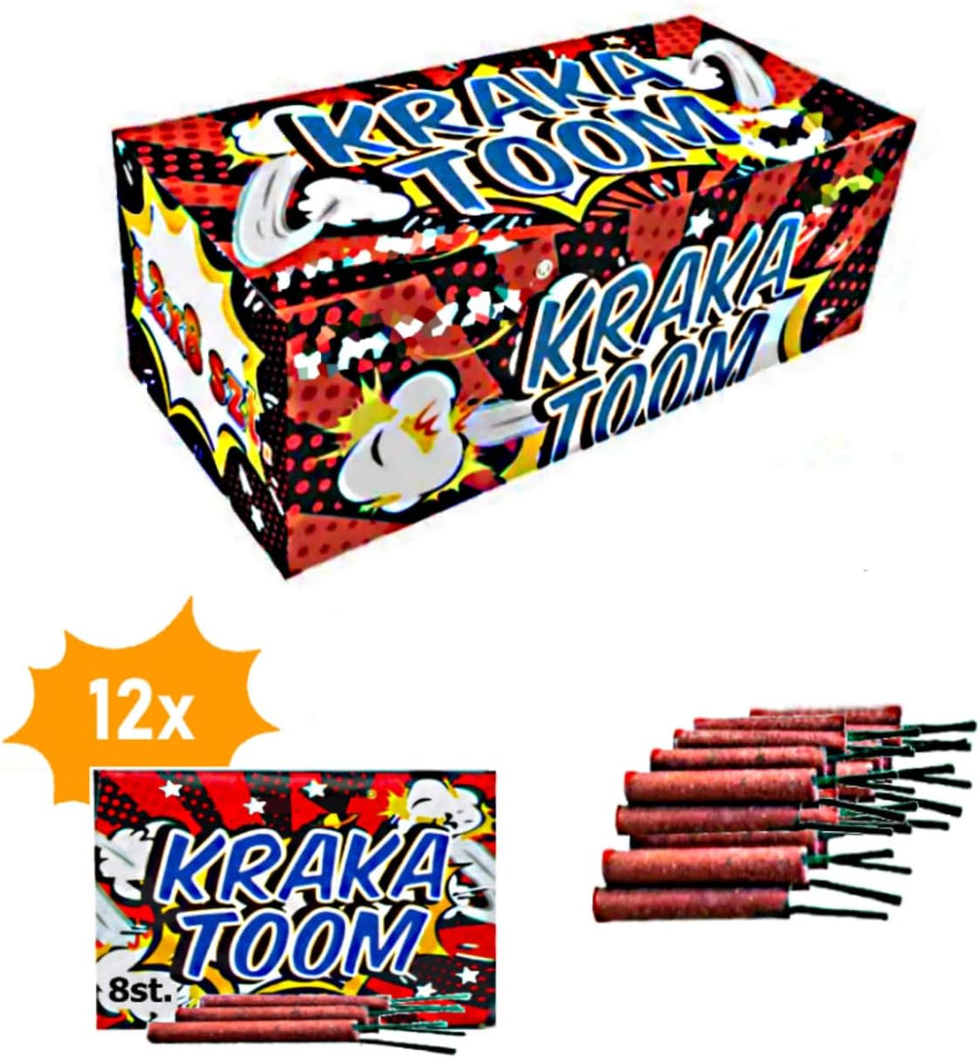 h2i Kraka Toom Minikracher | 96 Teile | Party Spass für Klein & Gross I für Silvester, Halloween & P