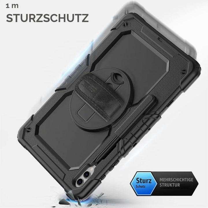 SEYMAC Hülle für Samsung Galaxy Tab S9 Plus 12,4 Zoll 2023 (SM-X810/X816B/X818U), Stossfeste Hülle m