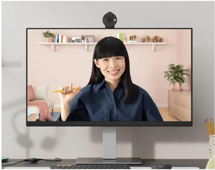 Logitech - Brio 300 USB-C-Webcam 1920 x 1080p mit Datenschutzverschluss, automatische Lichtkorrektur