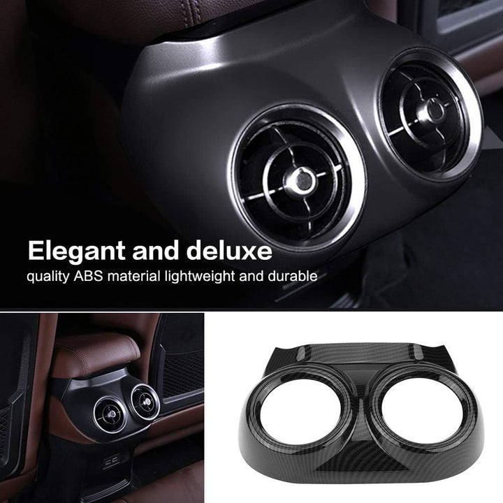 Auto-Klimaanlage Vent Outlet Trim Car Interior Rear Row Seat Autozubehör für Alfa Romeo Stelvio