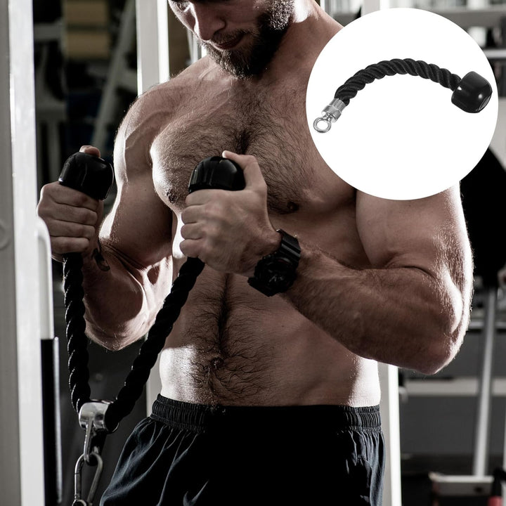 Supvox Krafttraining Kordelzug Nylon Trizeps Bizeps Seil Mit Stahl Schnalle Und Gummiblöcken Für Fit