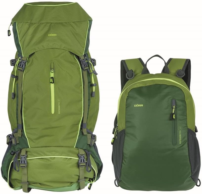 DÖRR Rucksack Outdoor Pro 65 + Pro 15 grün