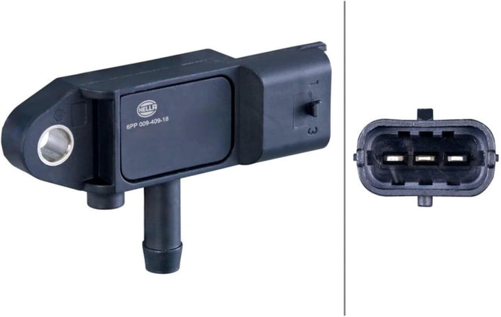 HELLA 6PP 009 409-181 Sensor, Abgasdruck - 3-polig - geschraubt