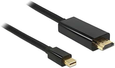 DeLock 83699 Kabel Mini Displayport 1.2 Stecker zu High Speed HDMI A Stecker, 4K, 2m