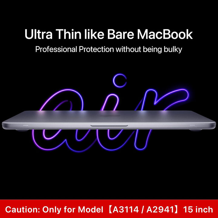 Soonjet für MacBook Air 15 Zoll Hülle M2 2023 Neu A2941 [Genau Wie Original-MacBook] [Nr.1 Ultradünn