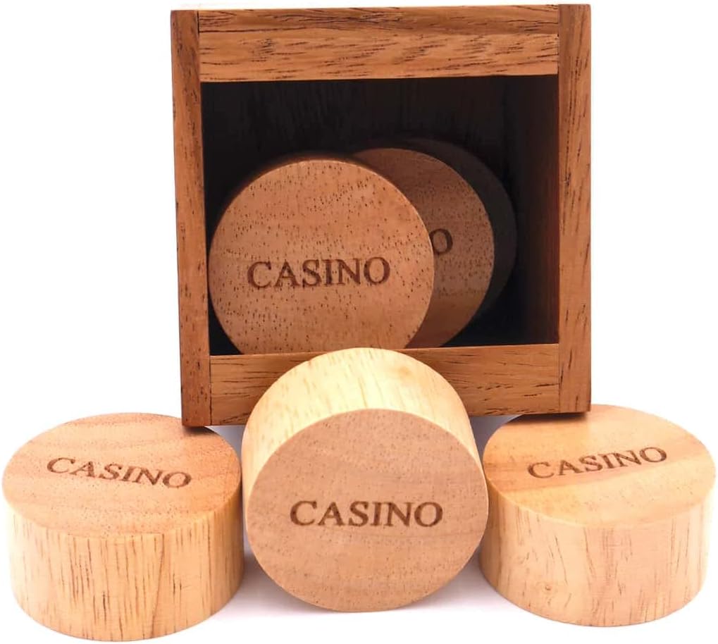 ROMBOL Casino (Dr. Volker Latussek), prämiertes, originelles Holz-Denkspiel für Erwachsene und Kinde